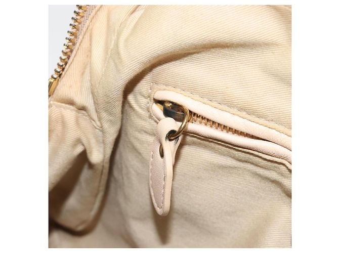 Chloé Borsa a Mano Chloe Paraty in Pelle 2 in 1 Beige Oro Auth 195425A - vista 23