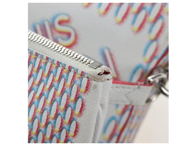 Borsa Messenger LOUIS VUITTON Damier Giant Spray Trio White M20665 Auth BA14102V Bianco - vista 24