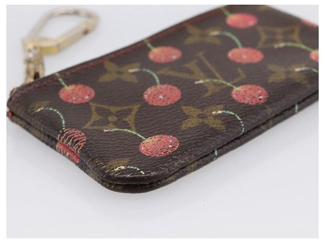 LOUIS VUITTON Monogramm Kirsche Pochette Cles Münzbörse M95042 LV Auth 183516 - Ansicht 14
