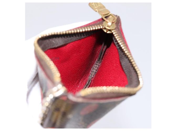 LOUIS VUITTON Monogramm Kirsche Pochette Cles Münzbörse M95042 LV Auth 183516 - Ansicht 17