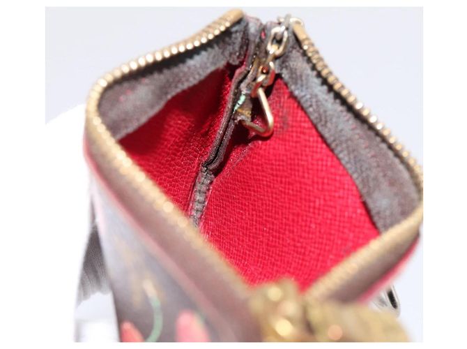 LOUIS VUITTON Monogramm Kirsche Pochette Cles Münzbörse M95042 LV Auth 183516 - Ansicht 18