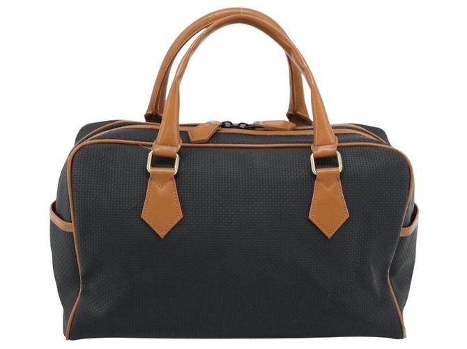 Borsa Boston SAINT LAURENT PVC Nero Oro Auth bs36716 D'oro - vista 2