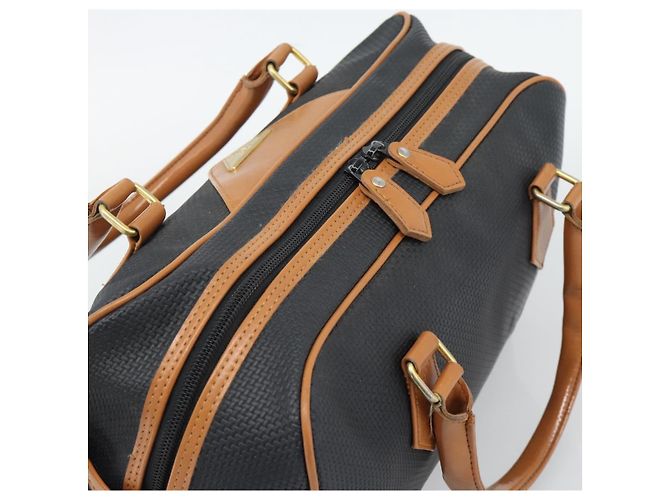 Borsa Boston SAINT LAURENT PVC Nero Oro Auth bs36716 D'oro - vista 6
