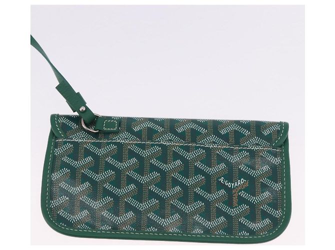 Borsa tote Saint Louis PM in PVC Herringbone GOYARD verde Auth BA14601SM - vista 20