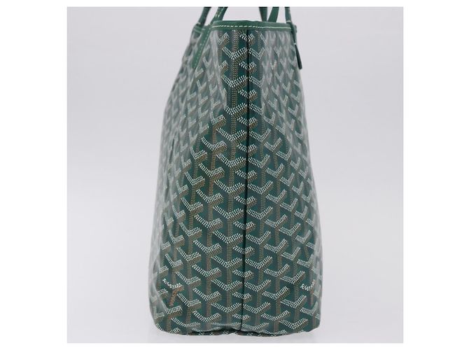 Borsa tote Saint Louis PM in PVC Herringbone GOYARD verde Auth BA14601SM - vista 4