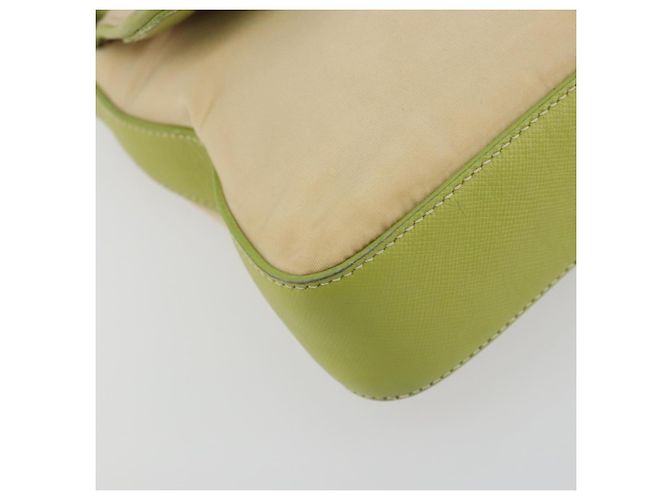 Borsa a Spalla PRADA Nylon Beige Argento Autentica 194981A - vista 15