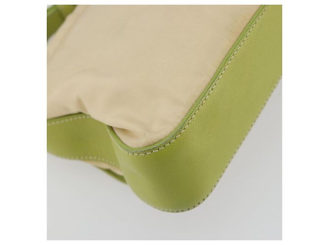 Borsa a Spalla PRADA Nylon Beige Argento Autentica 194981A - vista 17