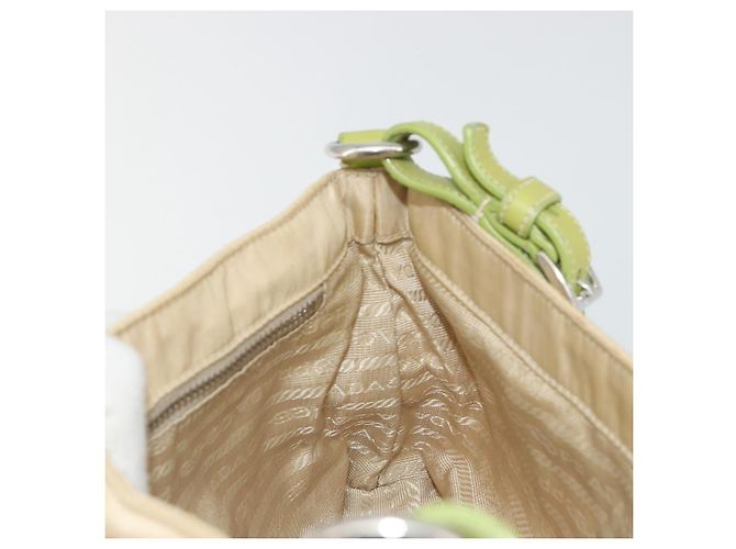 Borsa a Spalla PRADA Nylon Beige Argento Autentica 194981A - vista 21