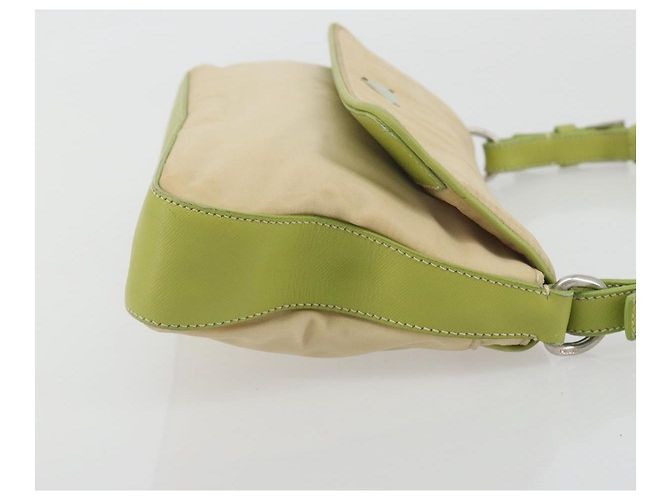 Borsa a Spalla PRADA Nylon Beige Argento Autentica 194981A - vista 3