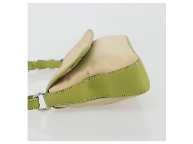 Borsa a Spalla PRADA Nylon Beige Argento Autentica 194981A - vista 4