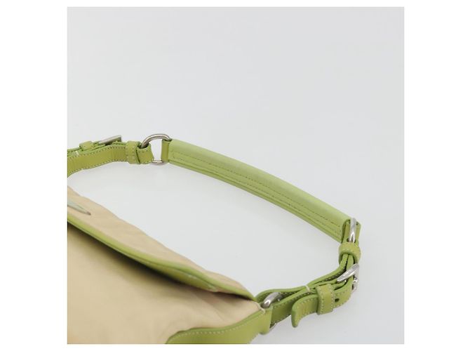 Borsa a Spalla PRADA Nylon Beige Argento Autentica 194981A - vista 8