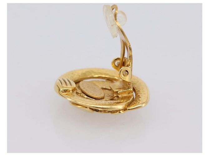 Orecchini CHANEL metallo Gold CC Auth 195950V D'oro - vista 5