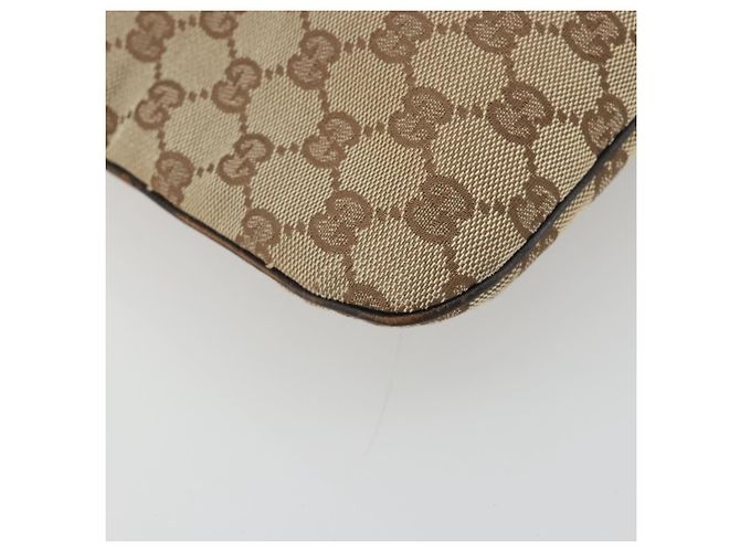 Borsa a tracolla GUCCI GG Canvas Web Sherry Line Beige Silver Auth 191971A Argento - vista 15