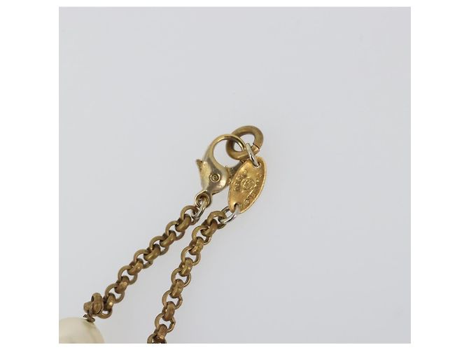 Collana CHANEL Metallo Tono Oro Bianco CC Auth bs36551 - vista 8
