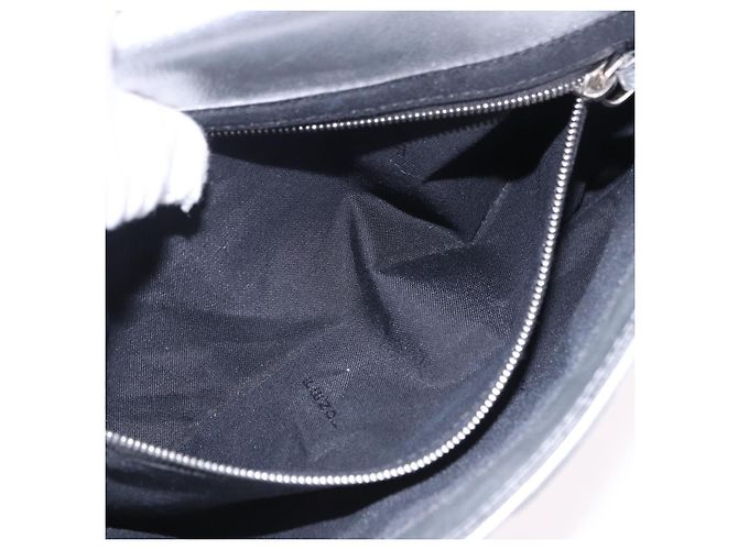 FENDI Zucca Canvas Mamma Baguette Schultertasche aus Leder Silber Auth 197105SAM - Ansicht 25