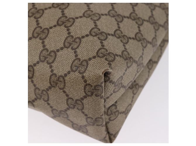 Borsa Tote GUCCI GG Supreme Web Sherry Line PVC Beige 39 02 003 Auth 195656 - vista 17