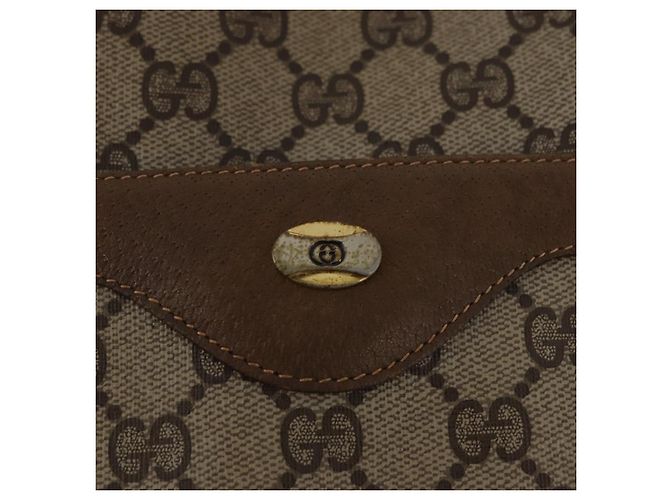 Borsa Tote GUCCI GG Supreme Web Sherry Line PVC Beige 39 02 003 Auth 195656 - vista 18