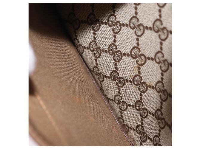 Borsa Tote GUCCI GG Supreme Web Sherry Line PVC Beige 39 02 003 Auth 195656 - vista 22