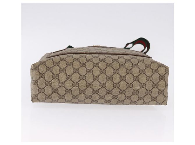 Borsa Tote GUCCI GG Supreme Web Sherry Line PVC Beige 39 02 003 Auth 195656 - vista 6