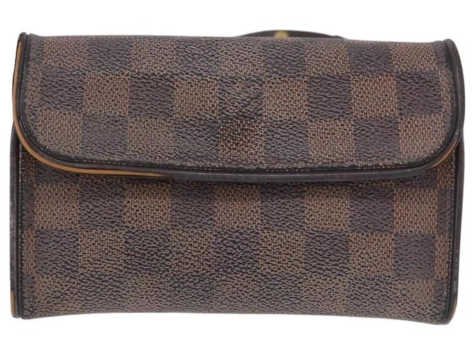 LOUIS VUITTON Damier Ebene Pochette Florentine Borsa a Vita N51856 LV Auth 196194 - vista 13