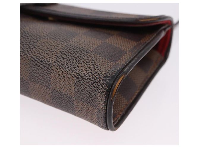 LOUIS VUITTON Damier Ebene Pochette Florentine Borsa a Vita N51856 LV Auth 196194 - vista 16