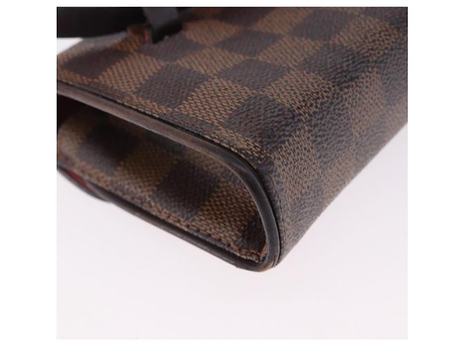 LOUIS VUITTON Damier Ebene Pochette Florentine Borsa a Vita N51856 LV Auth 196194 - vista 17