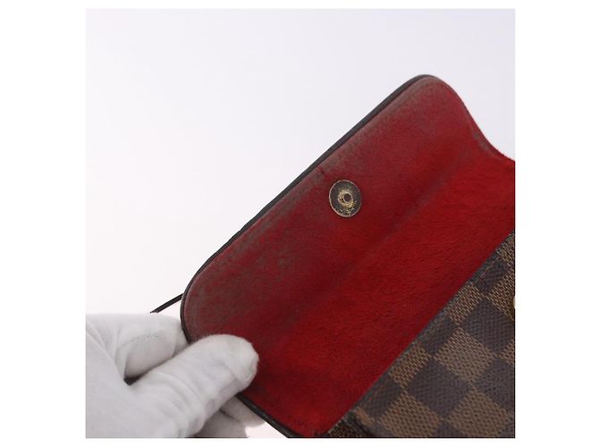 LOUIS VUITTON Damier Ebene Pochette Florentine Borsa a Vita N51856 LV Auth 196194 - vista 19