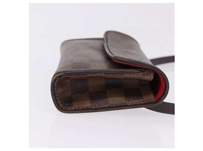 LOUIS VUITTON Damier Ebene Pochette Florentine Borsa a Vita N51856 LV Auth 196194 - vista 3