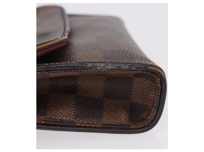 LOUIS VUITTON Damier Ebene Pochette Florentine Borsa a Vita N51856 LV Auth 196194 - vista 5
