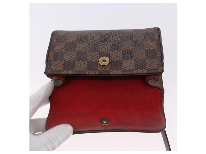 LOUIS VUITTON Damier Ebene Pochette Florentine Borsa a Vita N51856 LV Auth 196194 - vista 9