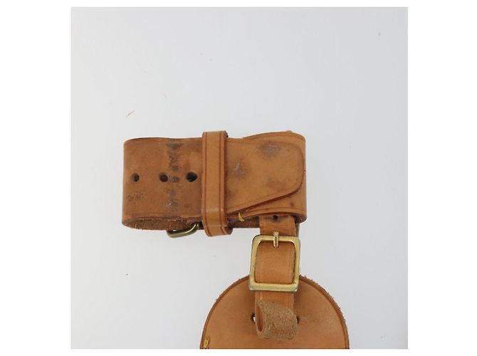 LOUIS VUITTON Etichetta per nome Powanie 10 Set Powanie Leather Beige LV Auth 191948 - vista 7