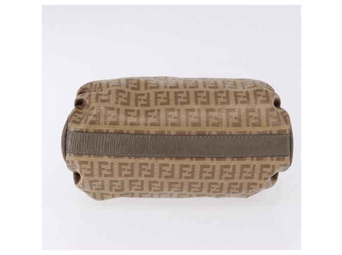Borsa a tracolla FENDI Zucchino Canvas PVC Beige Auth 197102 - vista 5