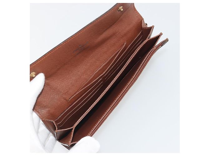 LOUIS VUITTON Monogram Portefeuille Accordion Long Wallet M58008 LV Auth 194269A Monogramma - vista 9