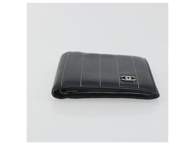 Portafoglio CHANEL in pelle Caviar Skin Set da 3 Nero CC Auth bs36694 - vista 15
