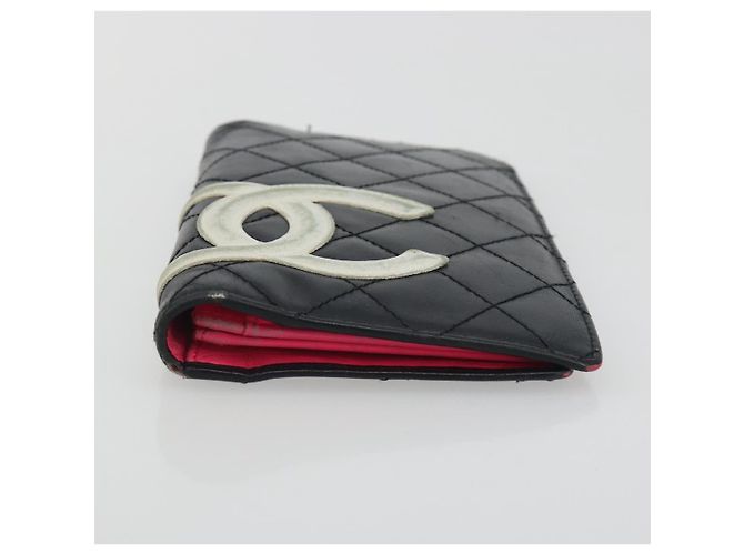 Portafoglio CHANEL in pelle Caviar Skin Set da 3 Nero CC Auth bs36694 - vista 6