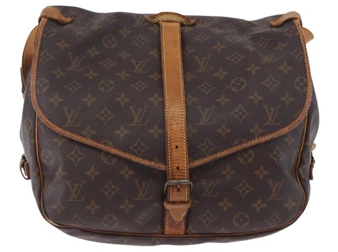 LOUIS VUITTON Monogram Saumur 35 Shoulder Bag M42254 LV Auth BA14087 Monogramma - vista 13
