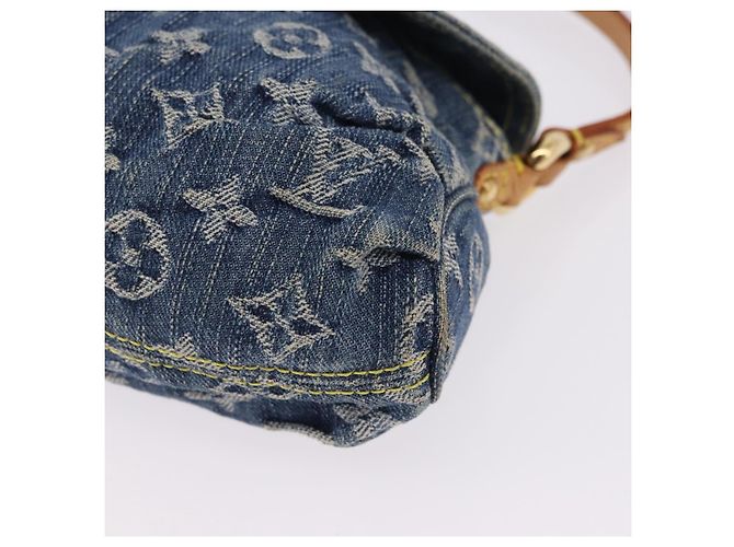 LOUIS VUITTON Monogram Denim Mini Preity Shoulder Bag Blue M95050 Auth 195231SAM - vista 15