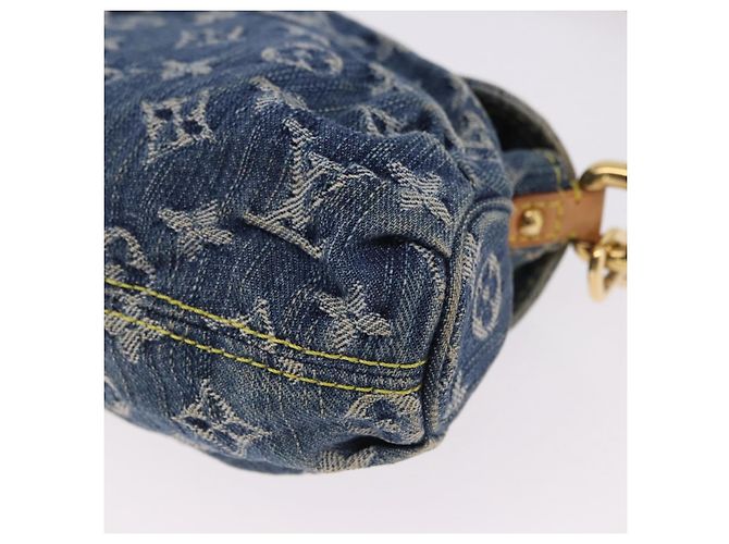 LOUIS VUITTON Monogram Denim Mini Preity Shoulder Bag Blue M95050 Auth 195231SAM - vista 17