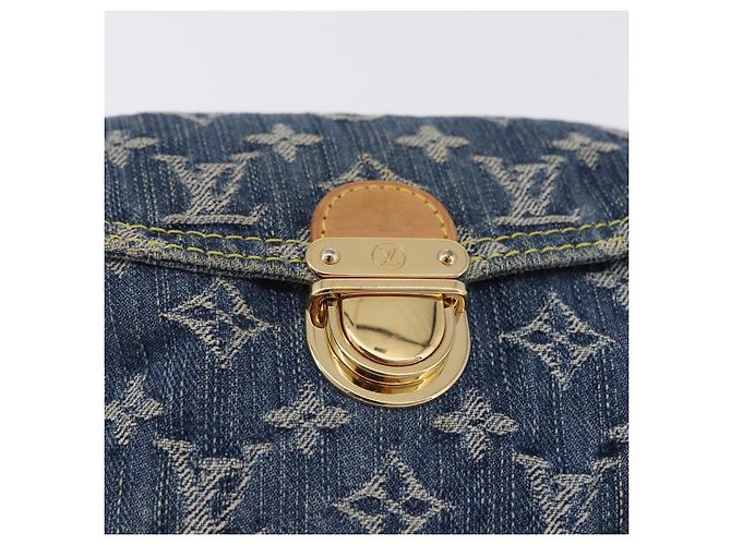 LOUIS VUITTON Monogram Denim Mini Preity Shoulder Bag Blue M95050 Auth 195231SAM - vista 18