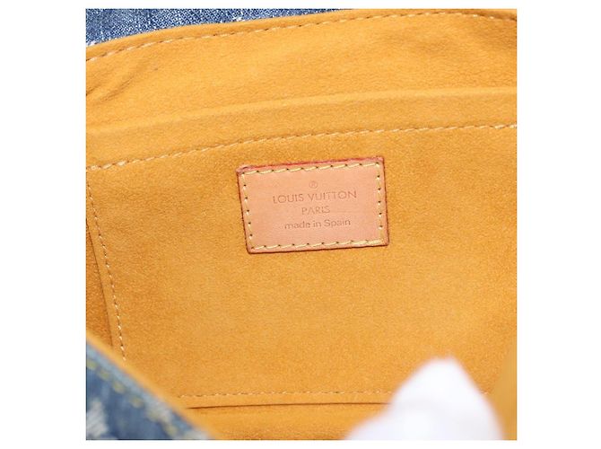 LOUIS VUITTON Monogram Denim Mini Preity Shoulder Bag Blue M95050 Auth 195231SAM - vista 21