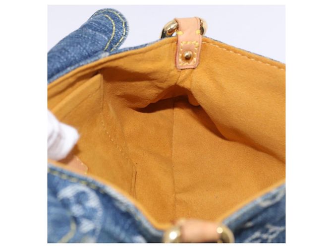 LOUIS VUITTON Monogram Denim Mini Preity Shoulder Bag Blue M95050 Auth 195231SAM - vista 22