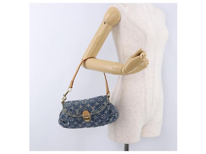 LOUIS VUITTON Monogram Denim Mini Preity Shoulder Bag Blue M95050 Auth 195231SAM - vista 25