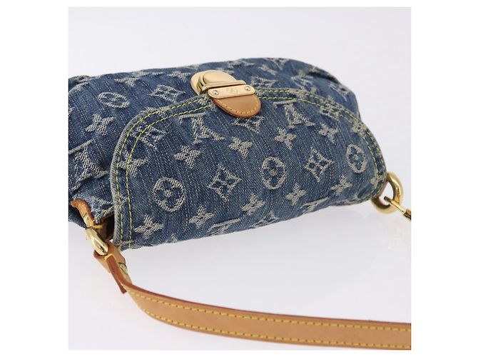 LOUIS VUITTON Monogram Denim Mini Preity Shoulder Bag Blue M95050 Auth 195231SAM - vista 7