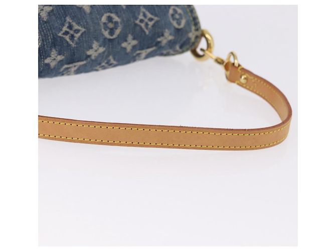 LOUIS VUITTON Monogram Denim Mini Preity Shoulder Bag Blue M95050 Auth 195231SAM - vista 8