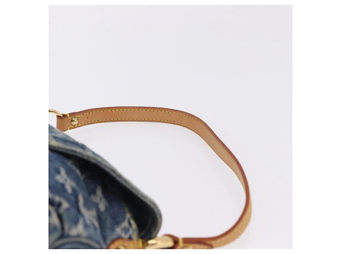 LOUIS VUITTON Monogram Denim Mini Preity Shoulder Bag Blue M95050 Auth 195231SAM - vista 9