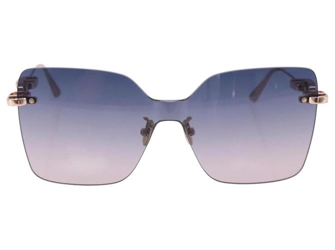 Gafas de sol Christian Dior metal Gold Auth 195922M Dorado - vista 13