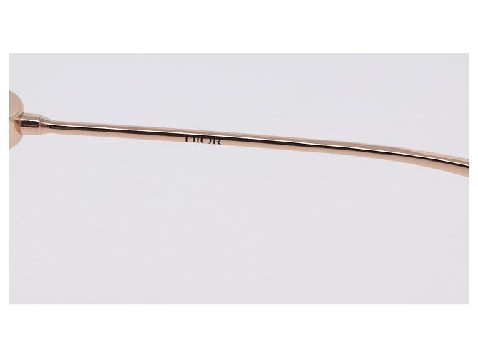 Gafas de sol Christian Dior metal Gold Auth 195922M Dorado - vista 17