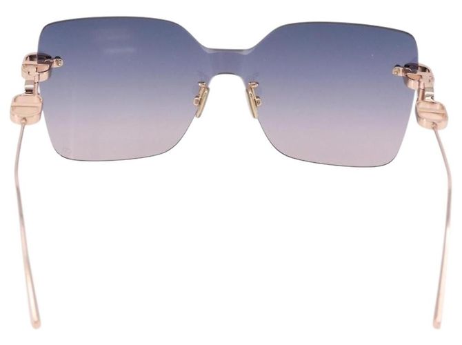 Gafas de sol Christian Dior metal Gold Auth 195922M Dorado - vista 2