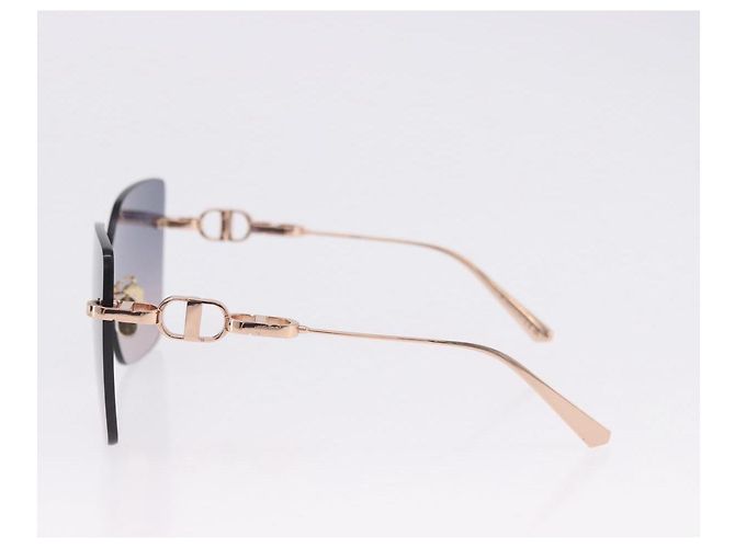 Gafas de sol Christian Dior metal Gold Auth 195922M Dorado - vista 5