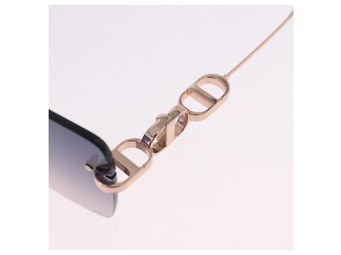 Gafas de sol Christian Dior metal Gold Auth 195922M Dorado - vista 6